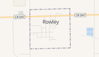 Rowley, Iowa map
