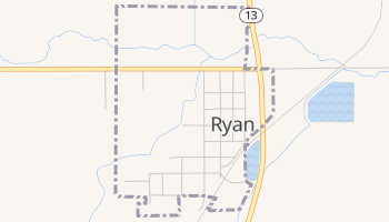 Ryan, Iowa map