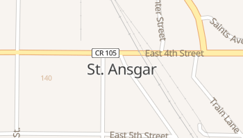 Saint Ansgar, Iowa map