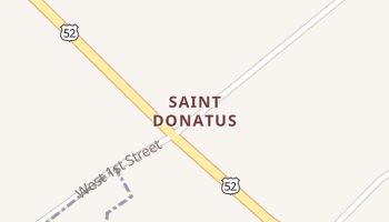 Saint Donatus, Iowa map