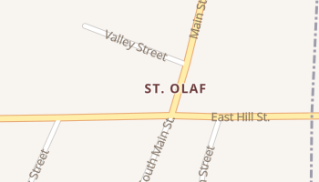 Saint Olaf, Iowa map