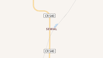 Sewal, Iowa map