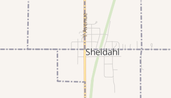 Sheldahl, Iowa map