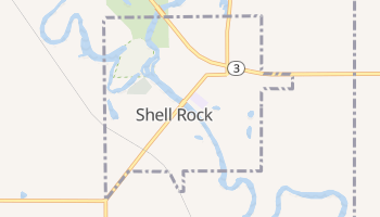 Shell Rock, Iowa map