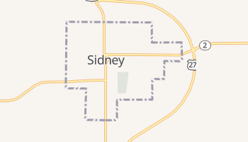 Sidney, Iowa map