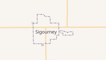Sigourney, Iowa map