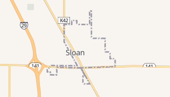 Sloan, Iowa map