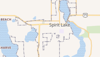 Spirit Lake, Iowa map