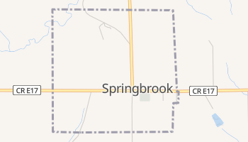Springbrook, Iowa map