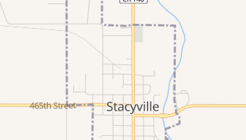 Stacyville, Iowa map