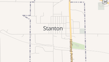 Stanton, Iowa map