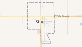 Stout, Iowa map
