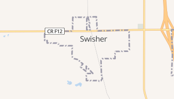 Swisher, Iowa map