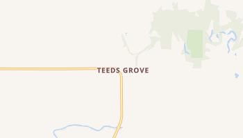 Teeds Grove, Iowa map