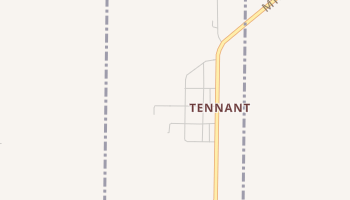 Tennant, Iowa map
