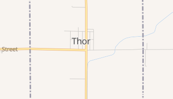 Thor, Iowa map