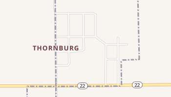 Thornburg, Iowa map