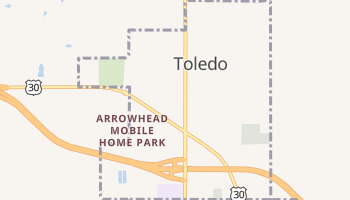 Toledo, Iowa map