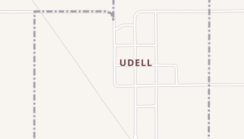 Udell, Iowa map