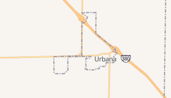 Urbana, Iowa map