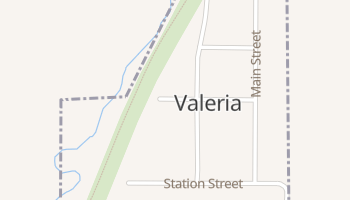 Valeria, Iowa map