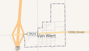Van Wert, Iowa map