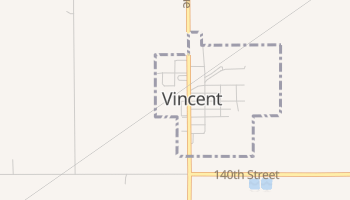 Vincent, Iowa map