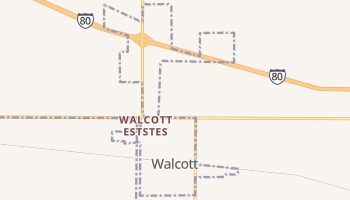 Walcott, Iowa map