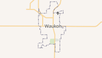 Waukon, Iowa map