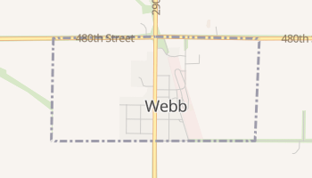 Webb, Iowa map