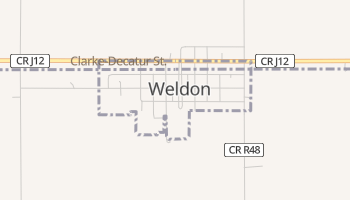 Weldon, Iowa map