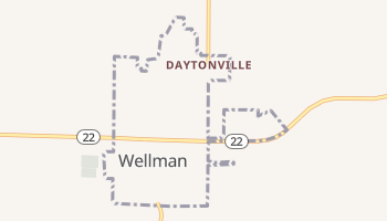 Wellman, Iowa map
