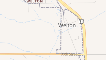 Welton, Iowa map