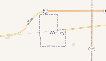Wesley, Iowa map