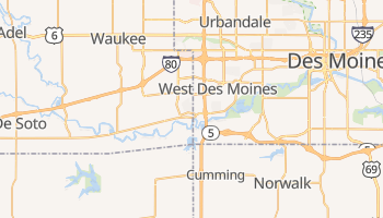 West Des Moines, Iowa map
