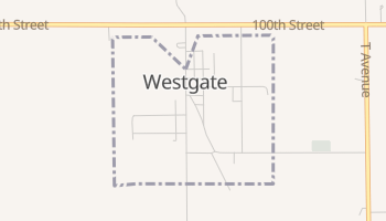 Westgate, Iowa map