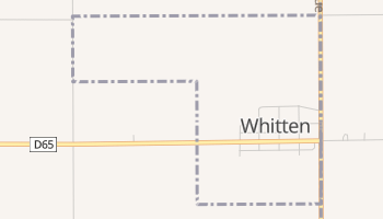 Whitten, Iowa map