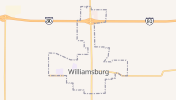 Williamsburg, Iowa map