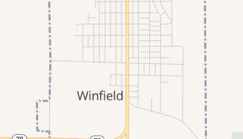 Winfield, Iowa map