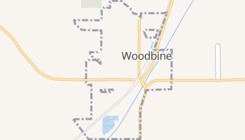 Woodbine, Iowa map