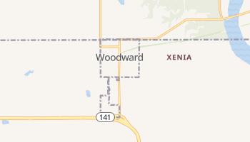 Woodward, Iowa map