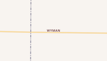 Wyman, Iowa map