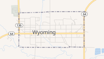 Wyoming, Iowa map