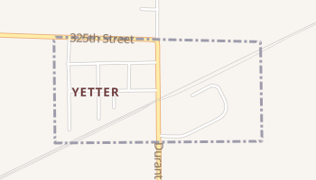 Yetter, Iowa map