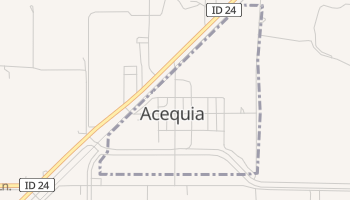 Acequia, Idaho map