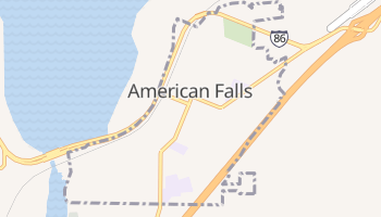 American Falls, Idaho map