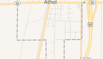 Athol, Idaho map