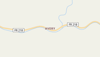 Avery, Idaho map
