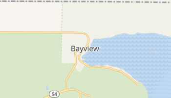 Bayview, Idaho map