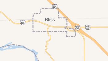 Bliss, Idaho map